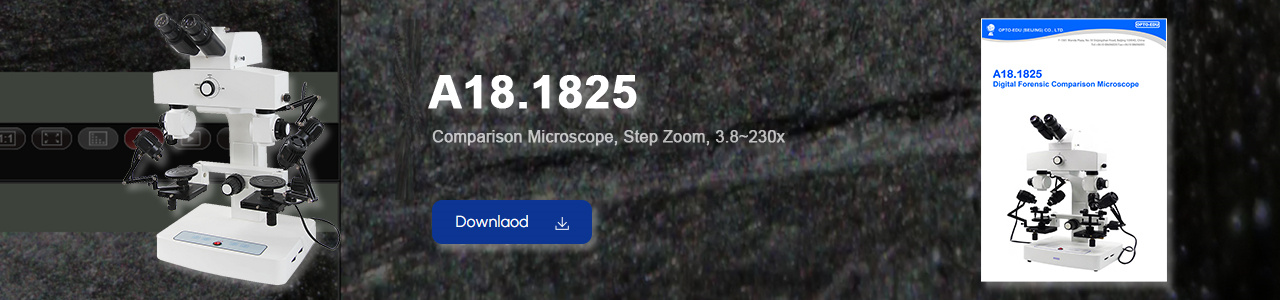 A18.1825 Comparison Microscope, Step Zoom, 3.2~192x