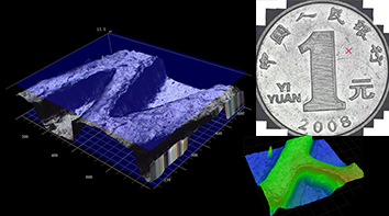 Coin's 2D Scan & Stitching, 3D Image View & Measuring