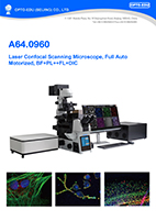 A64.0960 Laser Confocal Scanning Microscope, Full Auto Motorized, BF+PL++FL+DIC