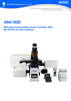 A64.1020 NIR Laser Confocal Microscope, Full Auto, APO, BF+PH+PL+FL+DIC+Hoffman