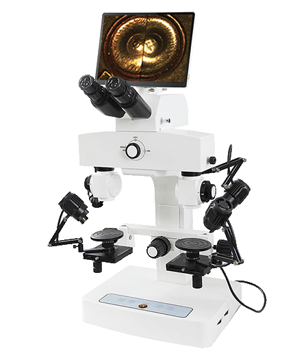 A18.1825-LCD LCD Comparison Microscope, Step Zoom, 3.2~230x