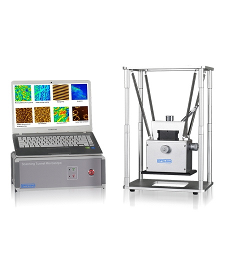 An atomic force microscope works by scanning a sharp probe across a sample and measuring tiny cantilever movements caused by tip-sample forces